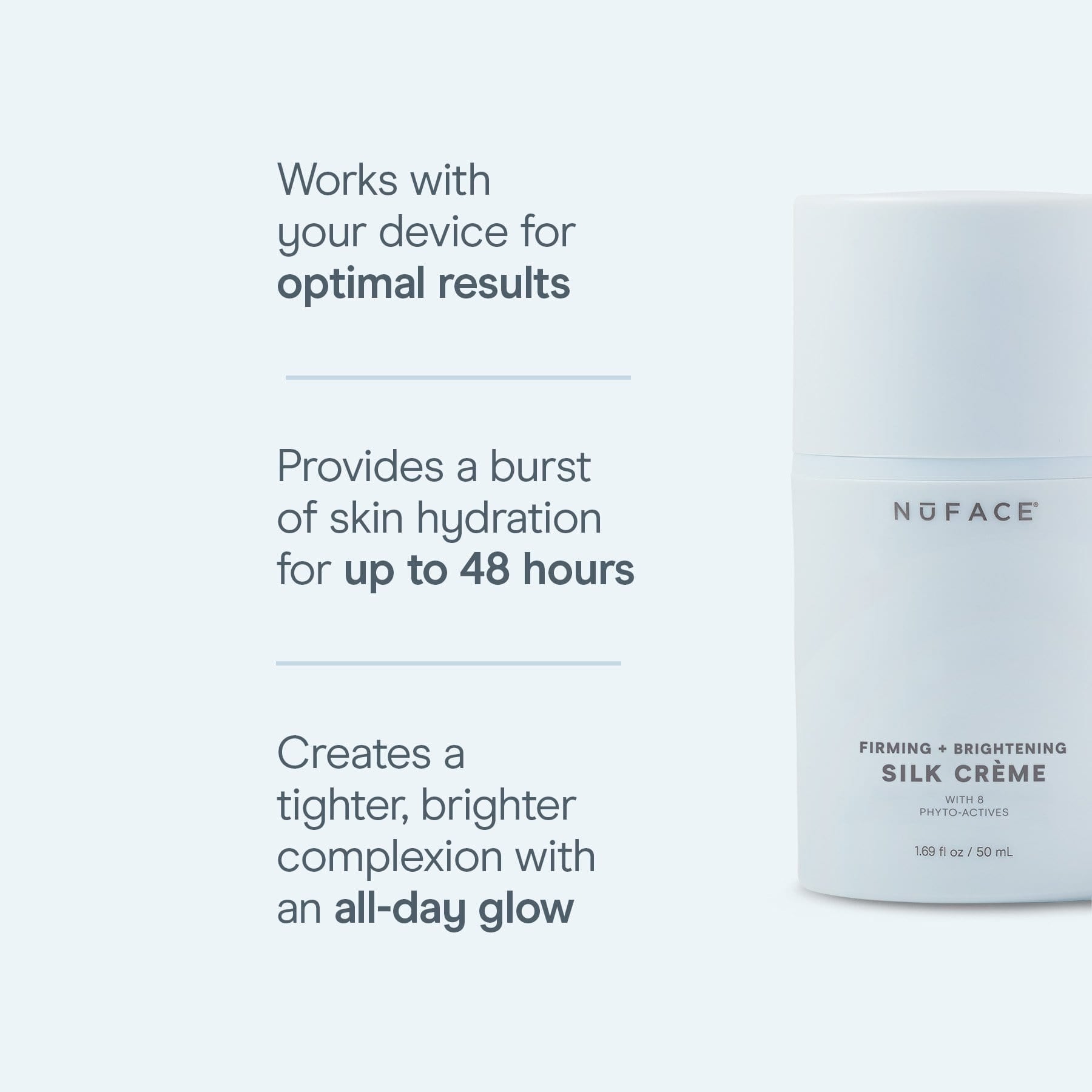 NuFACE Firming Brightening Silk Creme | Loshen & Crem