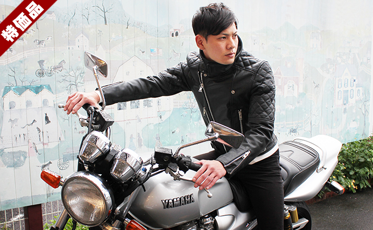 特価品】革ジャンダブルライダース ジャケット キルティングパッド付