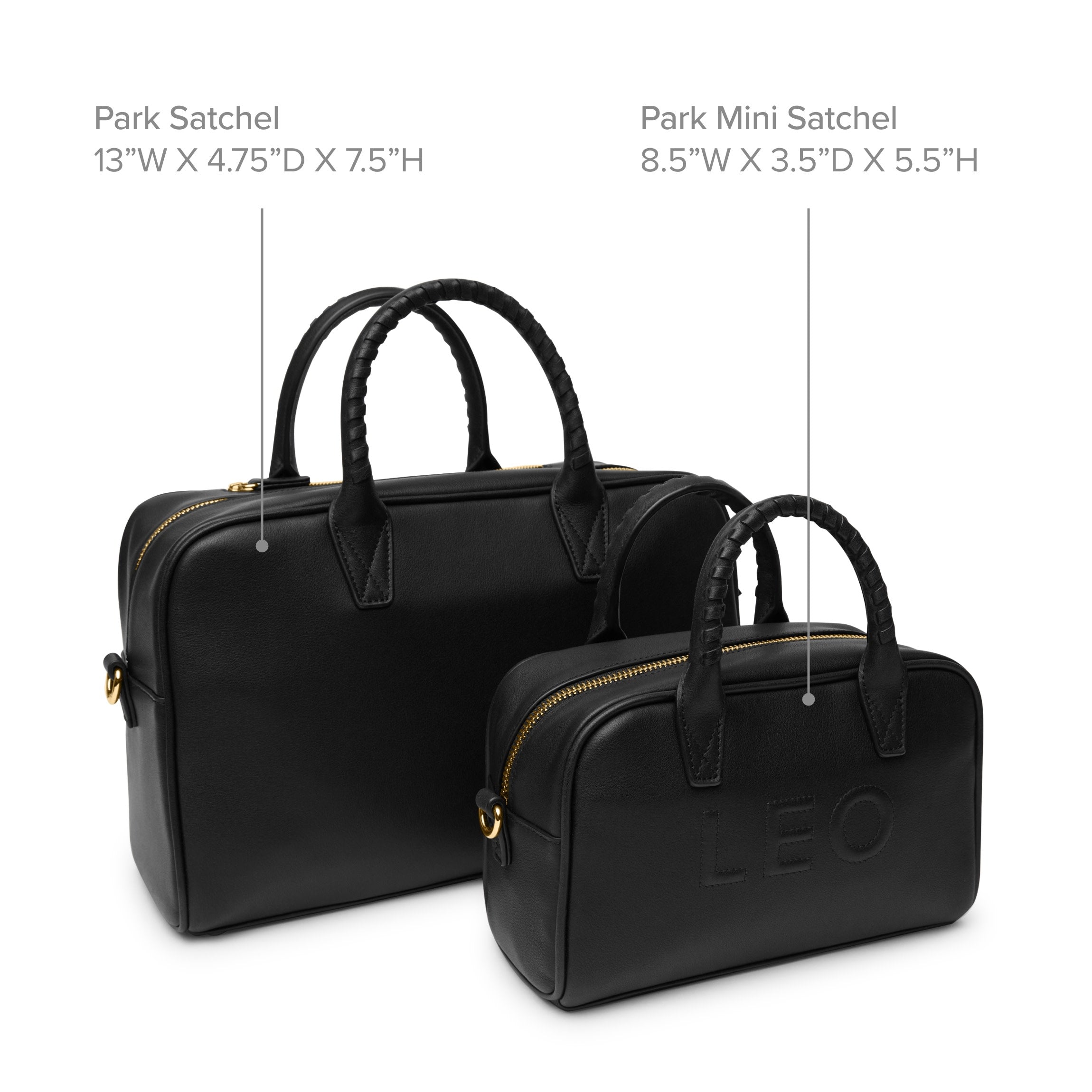 Park Mini Satchel | Full grain leather, chic compact carry