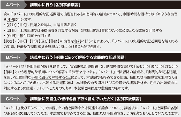 スーパー特訓講座 - 土地家屋調査士・測量士補｜LEC東京リーガルマインド