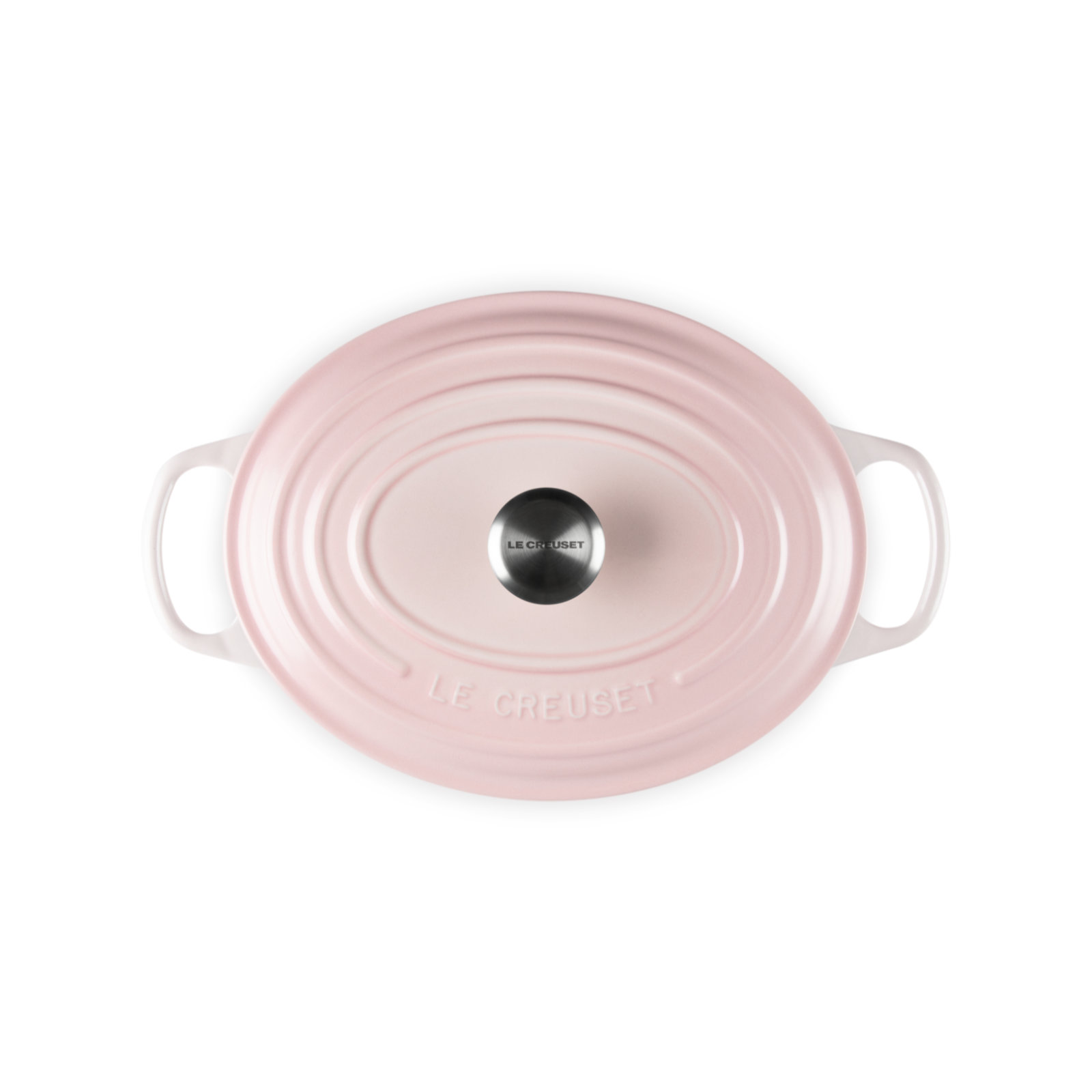 シグニチャー ココット・オーバル 25cm シェルピンク (シルバーツマミ