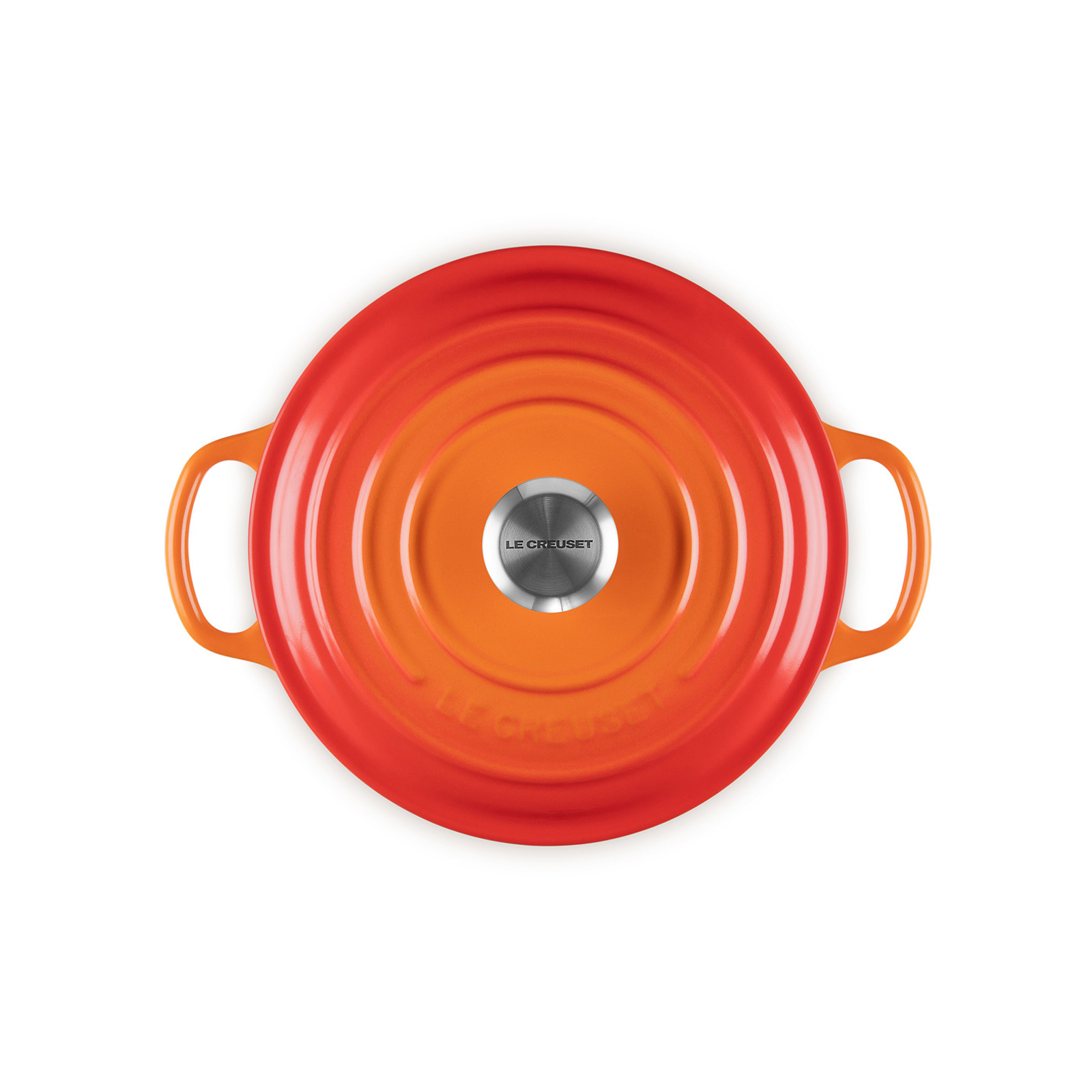 シグニチャー ココット・ロンド 20cm オレンジ (ブラックマット