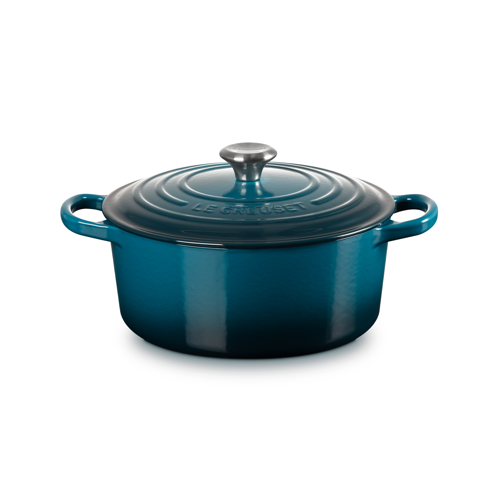 シグニチャー ココット・ロンド 22cm ディープティール (シルバー