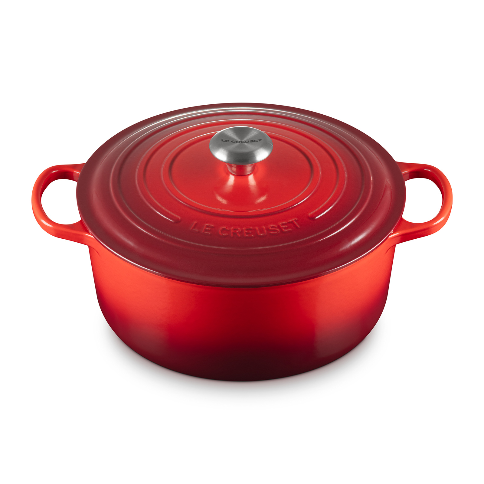 シグニチャー ココット・ロンド 28cm チェリーレッド | 両手鍋 ｜ル