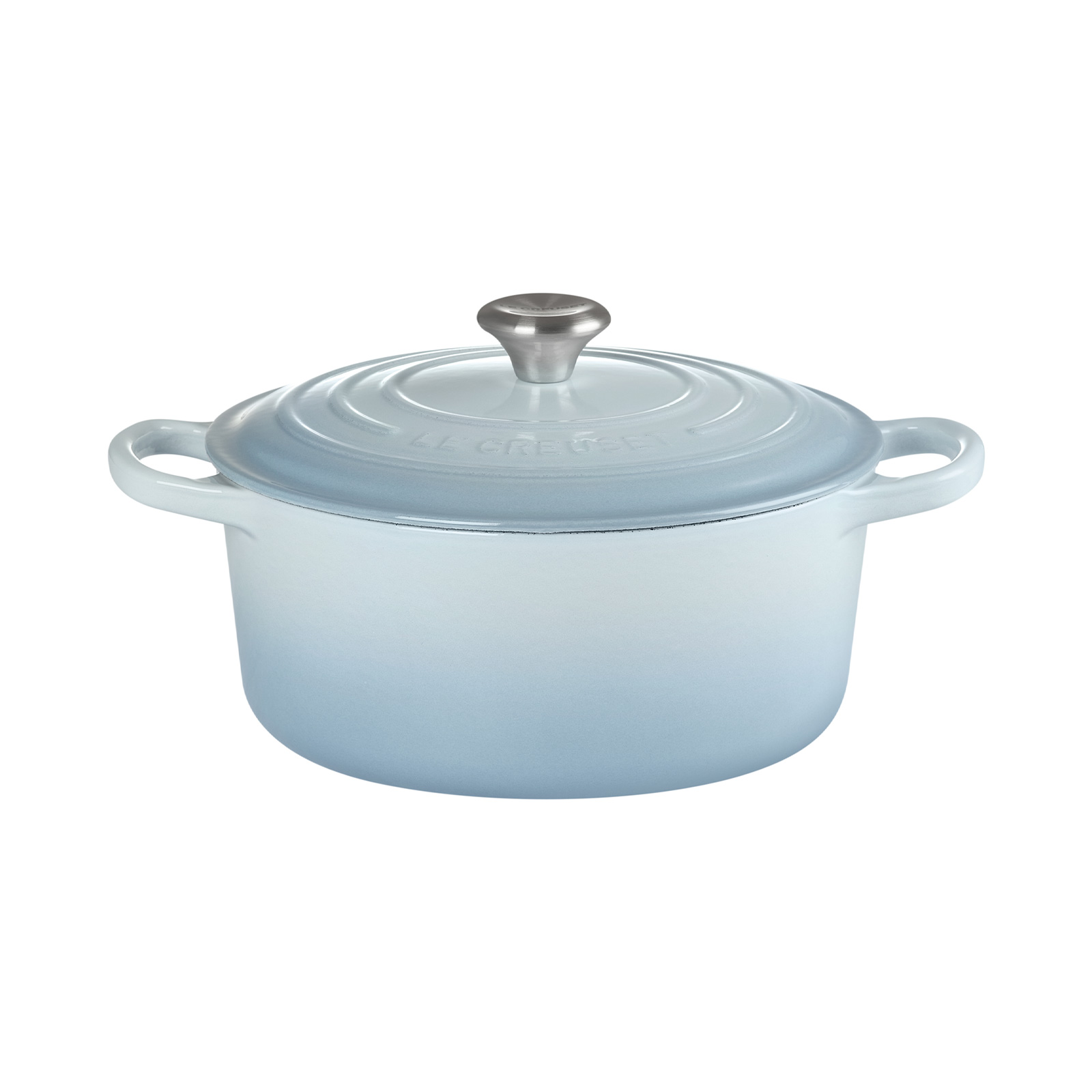 シグニチャー ココット・ロンド 20cm コースタルブルー (シルバー