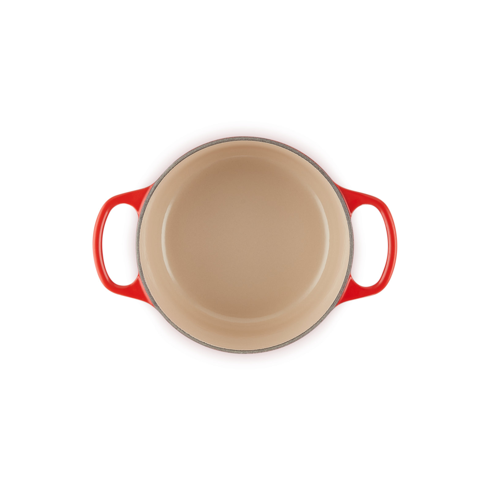 シグニチャー ココット・ロンド 16cm チェリーレッド (シルバーツマミ