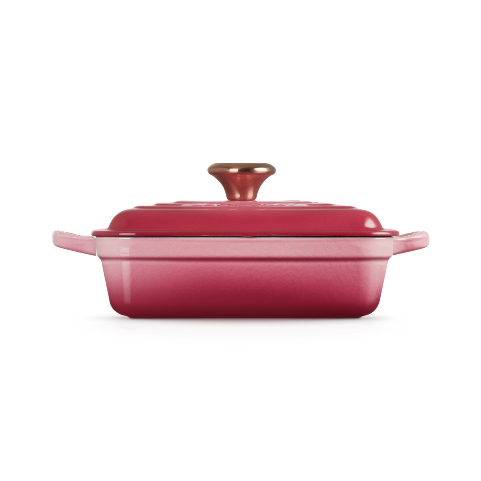 Square Shaped Casserole 24cm Berry (Copper Knob) 439 | Le Creuset