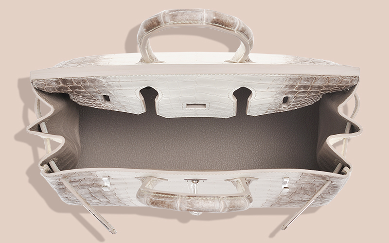 エルメス ケリー28/内縫い ヒマラヤ クロコダイル ニロティカスマット