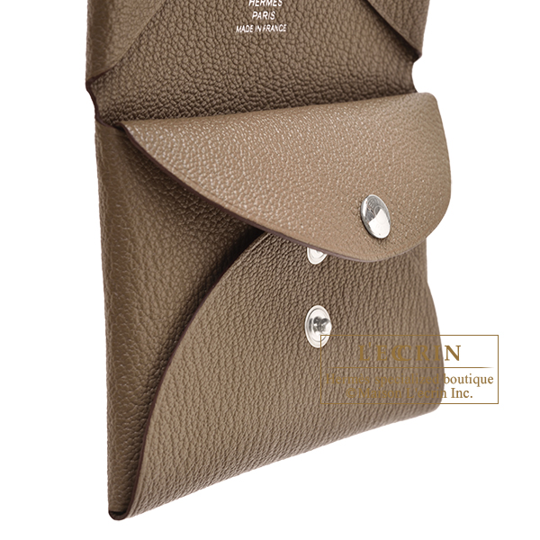 エルメス カルヴィ デュオ エトゥープ シェブルミゾル シルバー金具