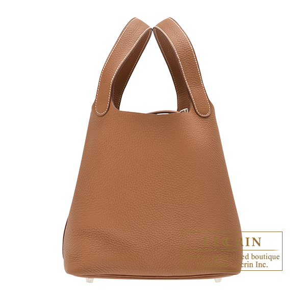 エルメス ピコタンロック22/MM ゴールド トリヨンクレマンス シルバー