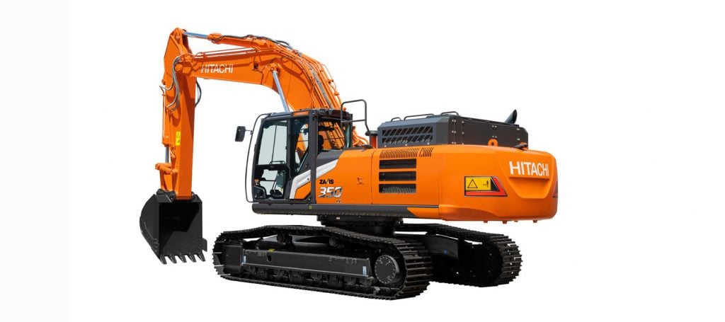 Hitachi ZX350LCN-7 excavator specs & dimensions (2020 - 2025
