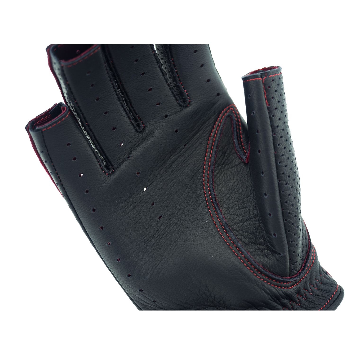 CACAZAN（カカザン）Driving Gloves / DDR-070L Black(Redステッチ