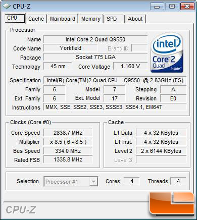 Intel Core 2 Quad Q9550S Processor Review - Page 13 of 14 - Legit