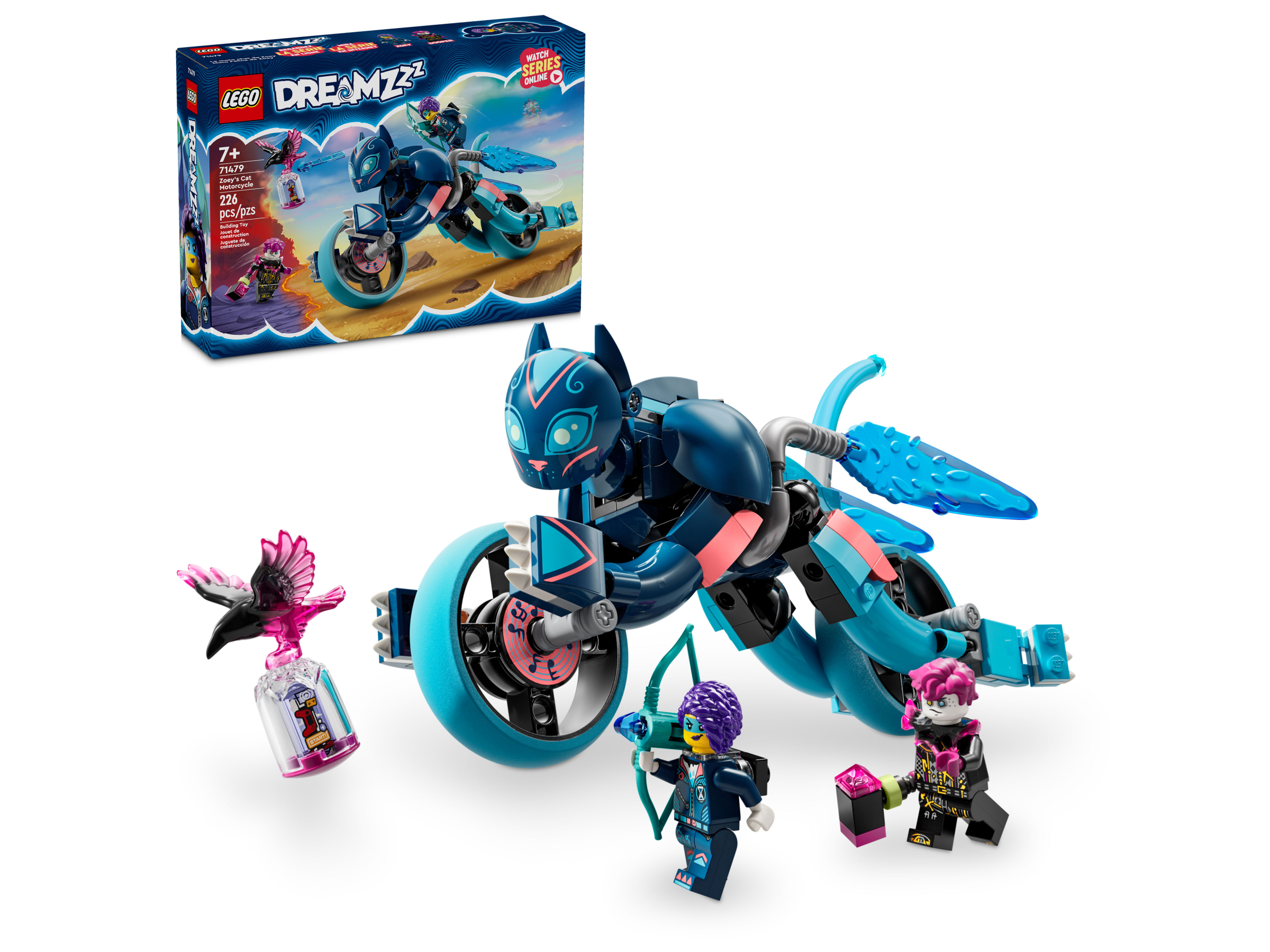 Zoey's Cat Motorcycle 71479 | LEGO® DREAMZzz™ | Buy online at the