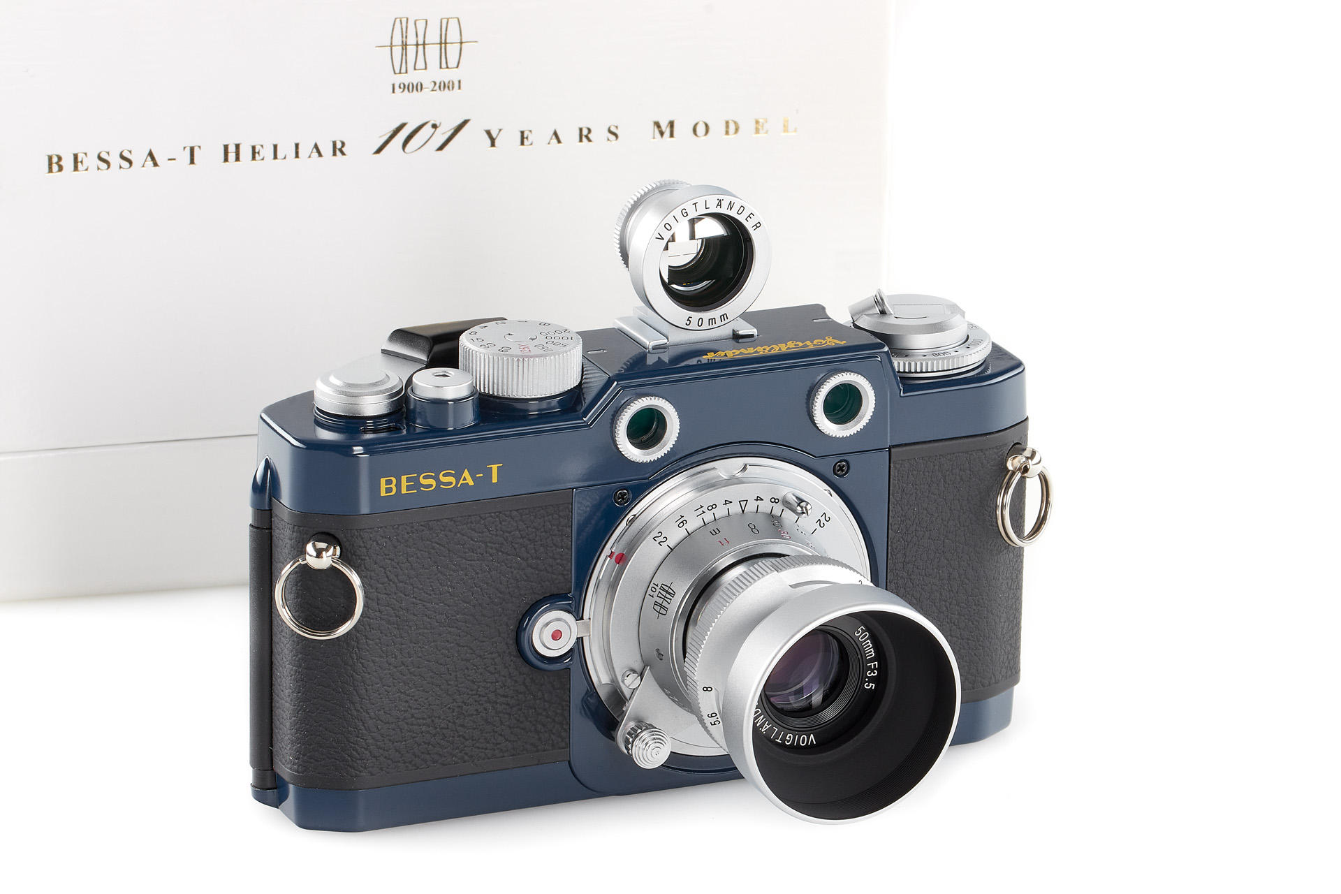 Voigtländer Bessa-T '101 Jahre Heliar' navy blue | AI_40_40254