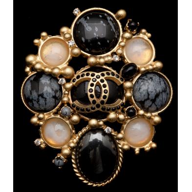 Poured Glass Maltese Cross Brooch, Chanel (Lot 587 - The Summer