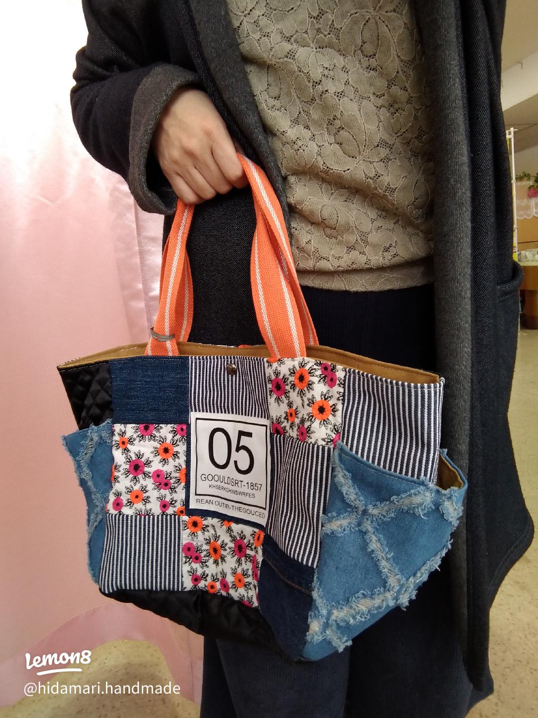 デニムリメイク☆サイドポケットバッグ、ポーチ | 陽だまり屋が投稿