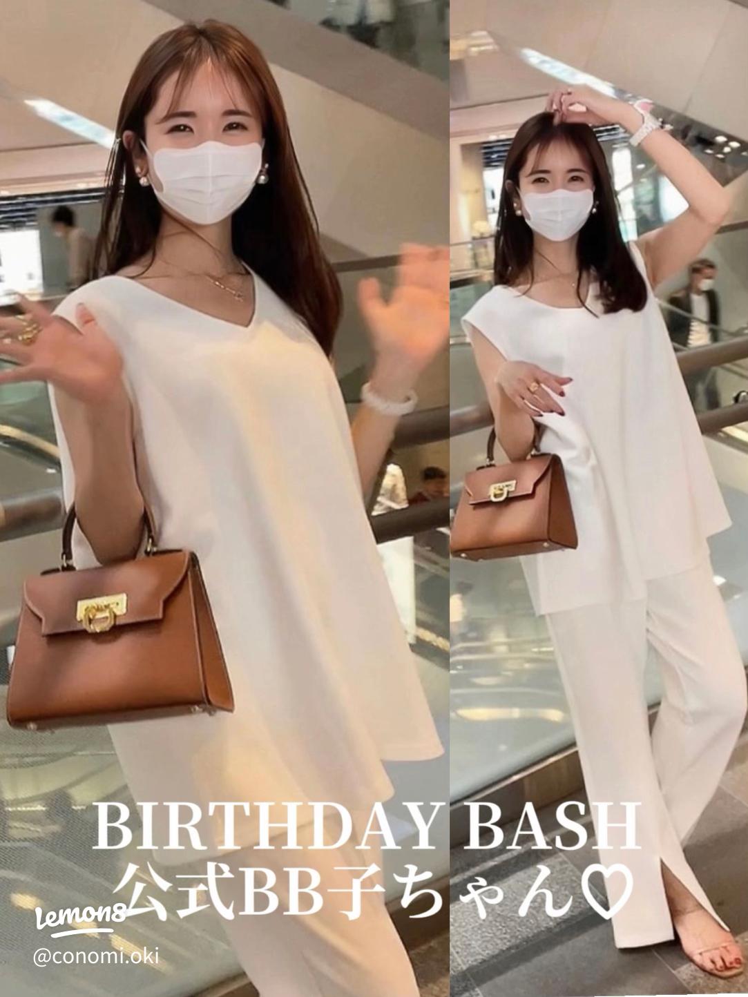 BIRTHDAYBASHの公式モデルによるオールホワイトコーデの魅力