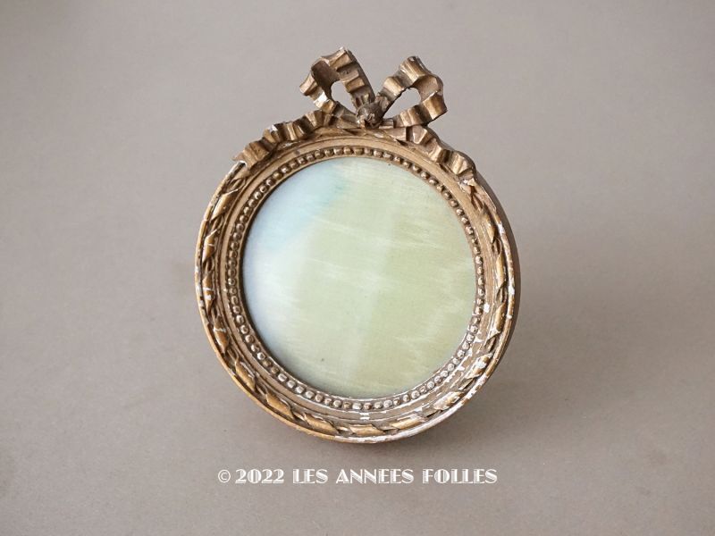 1840年頃 アンティーク リボン装飾のフォトフレーム 木製 : LES ANNEES
