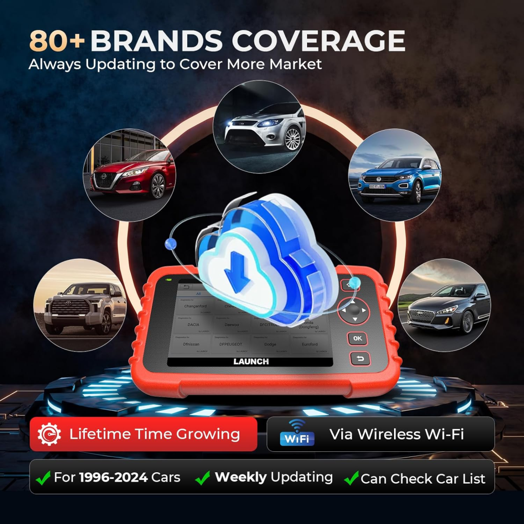 Launch CRP 129X V2.0 OBD2 Scanner Code Reader 12 Reset Functions