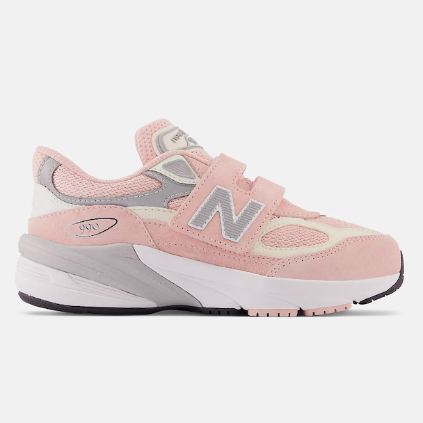 New Balance Kid's FuelCell 990v6 Hook and Loop Pink Haze with