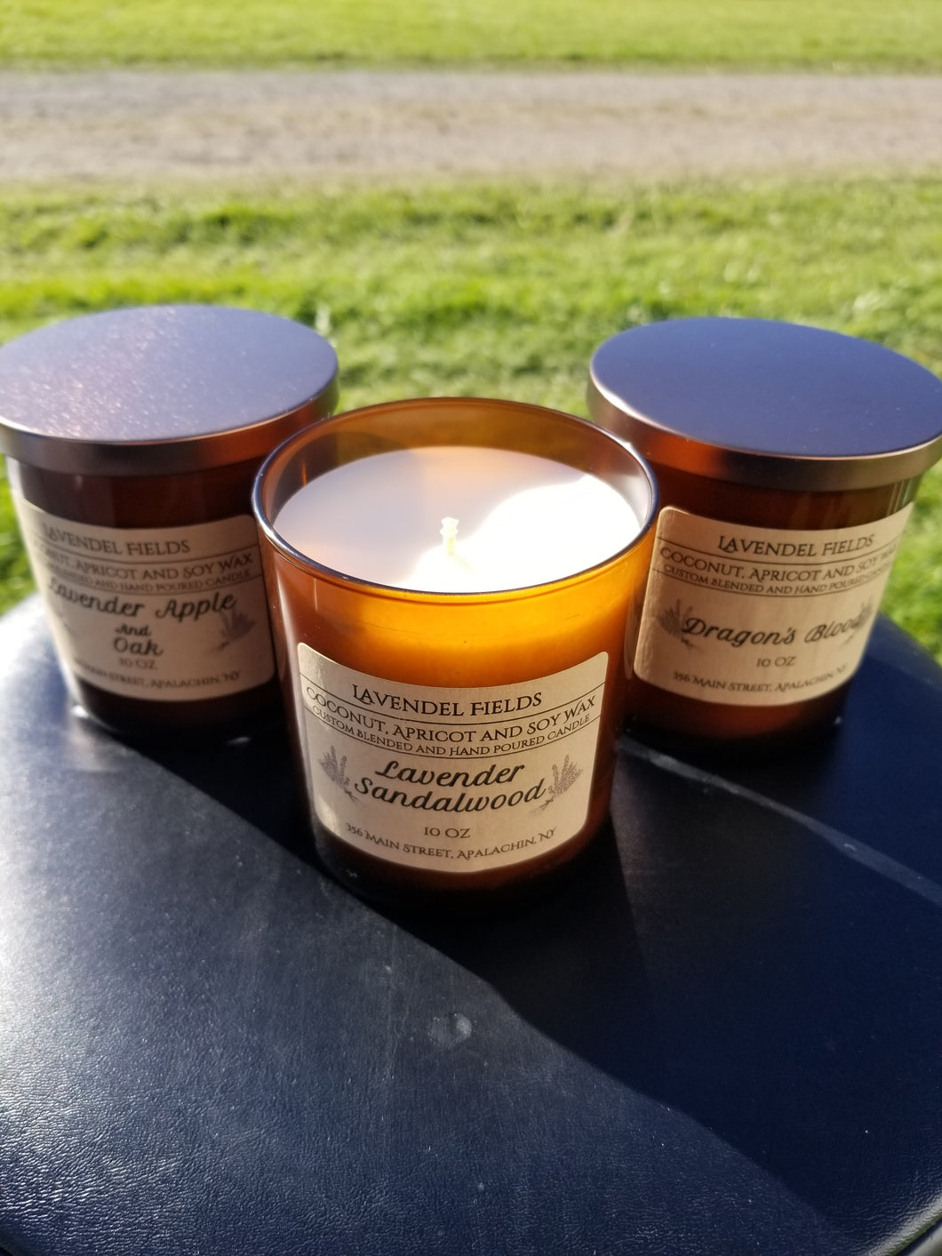 Amber Tumbler Candle 10 oz – Lavendel Fields