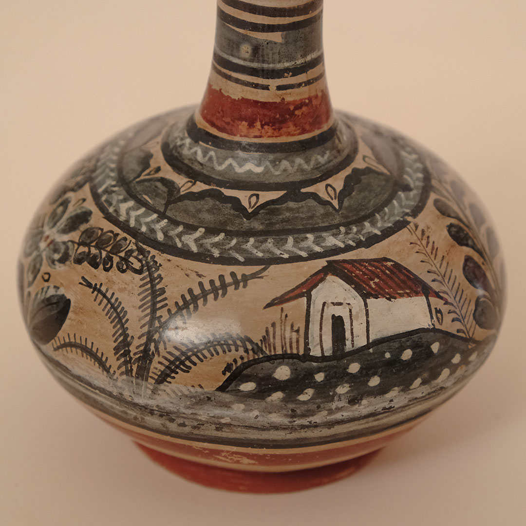 一輪挿し（トナラ焼）- LABRAVA [メキシコ 民芸 フォークアート 雑貨]