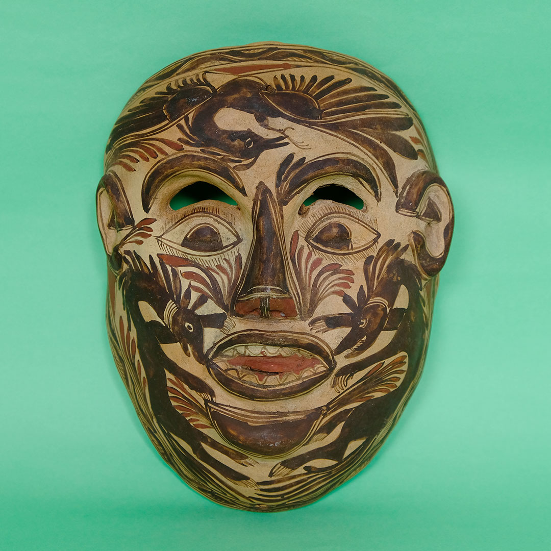ヤギ踊りの仮面（ナワ族）- LABRAVA [メキシコ 民芸 フォークアート 雑貨]