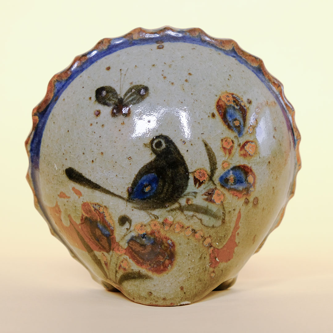 フクロウの置物（トナラ焼）- LABRAVA [メキシコ 民芸 フォークアート