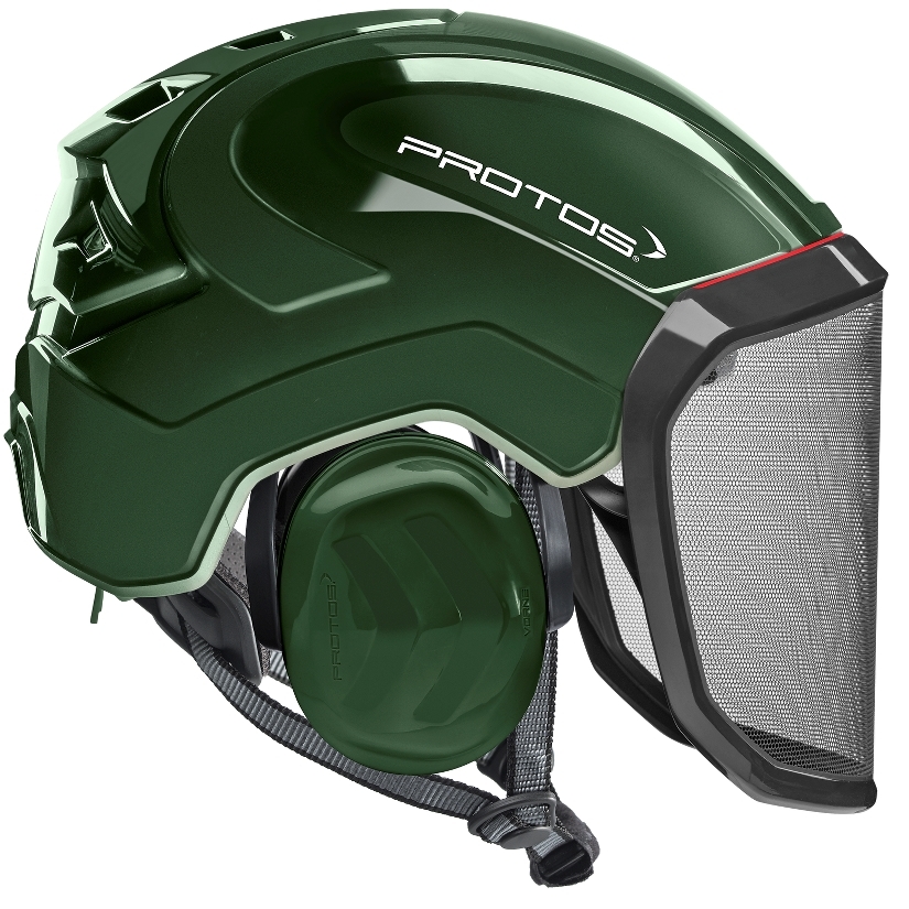 Protos Integral Arborist Helmet, Olive - Landmark Trading