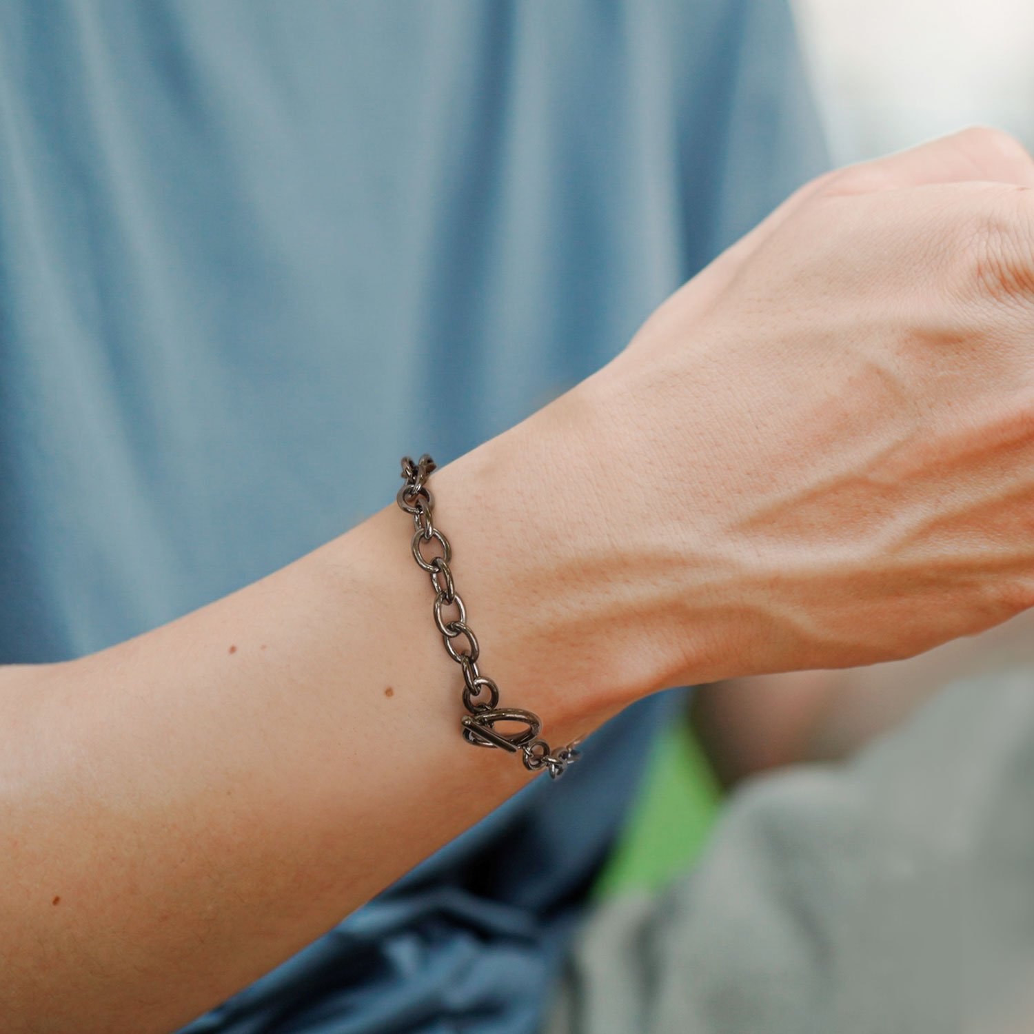 ペア チェーンブレスレット マンテル シルバー925 [ PAIR Label ]