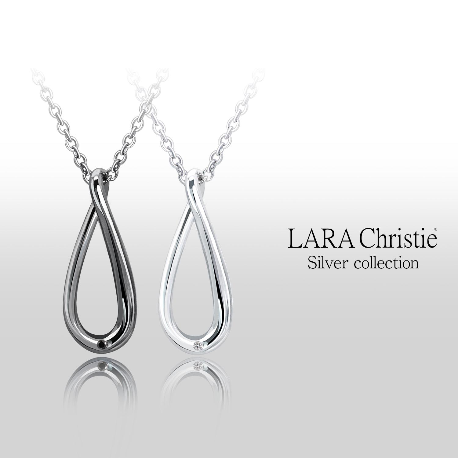 ペアネックレス インフィニティ デザイン シルバー925 [ PAIR Label