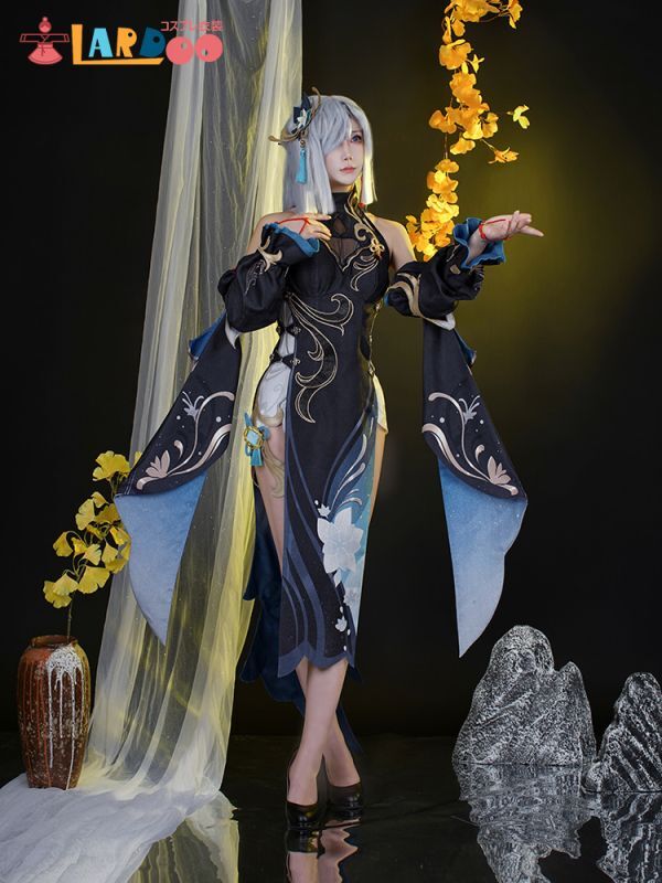 原神 Genshin 璃月 申鶴-「冷花幽露」 新コスチューム 足首飾り付き