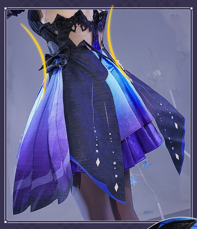 三分妄想1/3Delusion】原神 Genshin 刻晴スキンー霓裾の舞 コスプレ