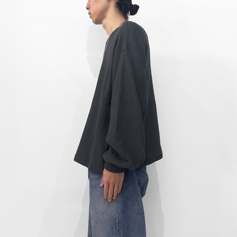 refomed [ AZEAMI THERMAL TEE ] CHARCOAL | ロイド・エフダブリュー