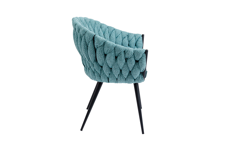 ノット ブルーグリーン アームチェア - ダイニングチェアの通販
