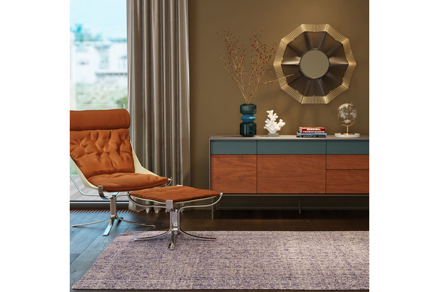 スケッチブルー 170x240cm カーペット - カーペット・ラグマット の