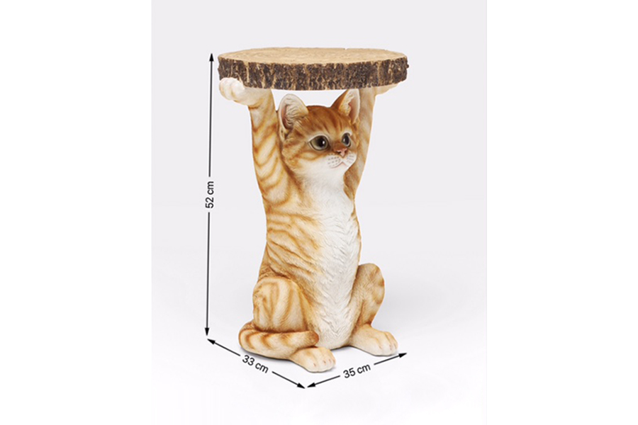 アニマルサイドテーブル キャット - サイドテーブルの通販 ｜リビング