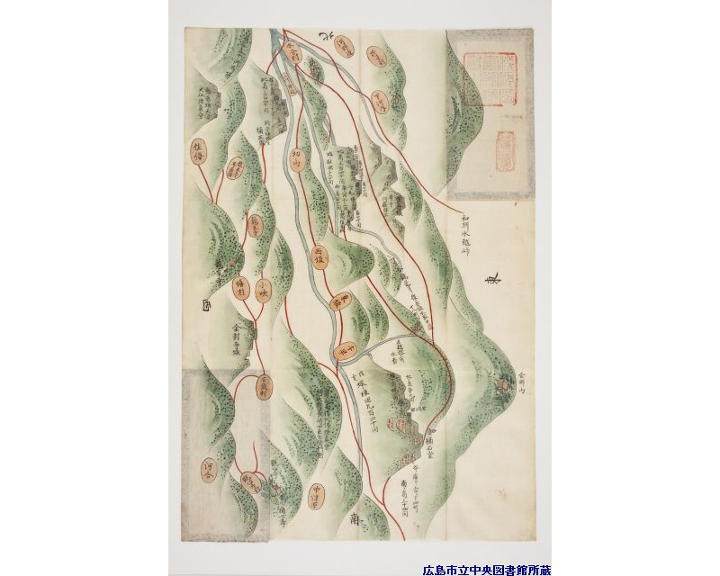 諸国古城之図」より｜Webギャラリー｜広島を知る｜広島市立図書館