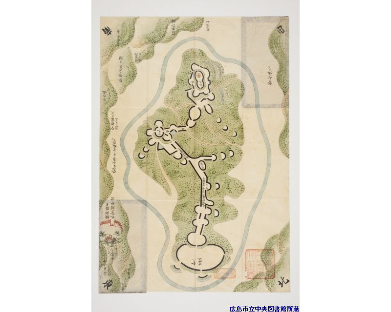 諸国古城之図」より｜Webギャラリー｜広島を知る｜広島市立図書館