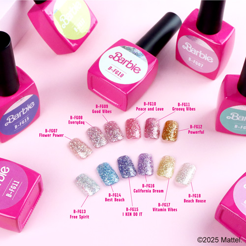 Barbie | クリスタルフラッシュジェル 6色セット No.2 | ライフ