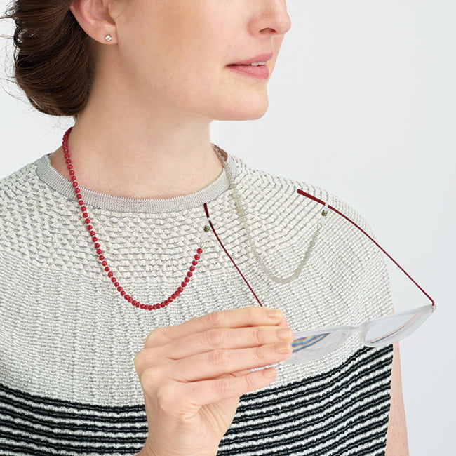 TATTE by TATTE ネックレスにもなる天然石グラスチェーン | ライト