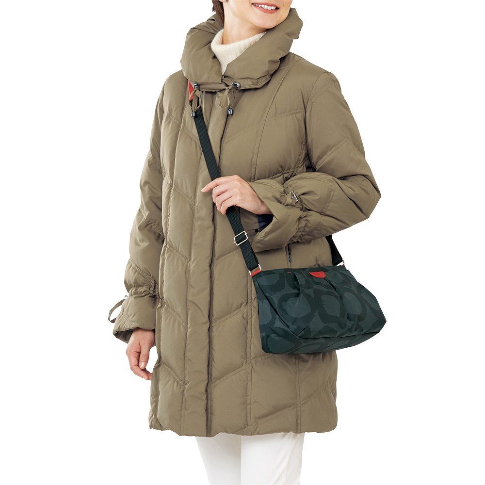 浪速屋 サークル柄ナイロンショルダーバッグ | ライトアップオンライン