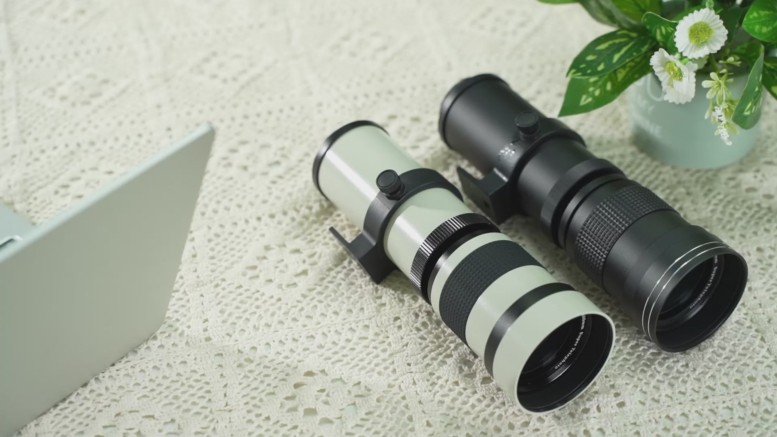 Lightdow 420-800mm f/8.3 Manual Zoom Super Telephoto Lens + T Mount Ad