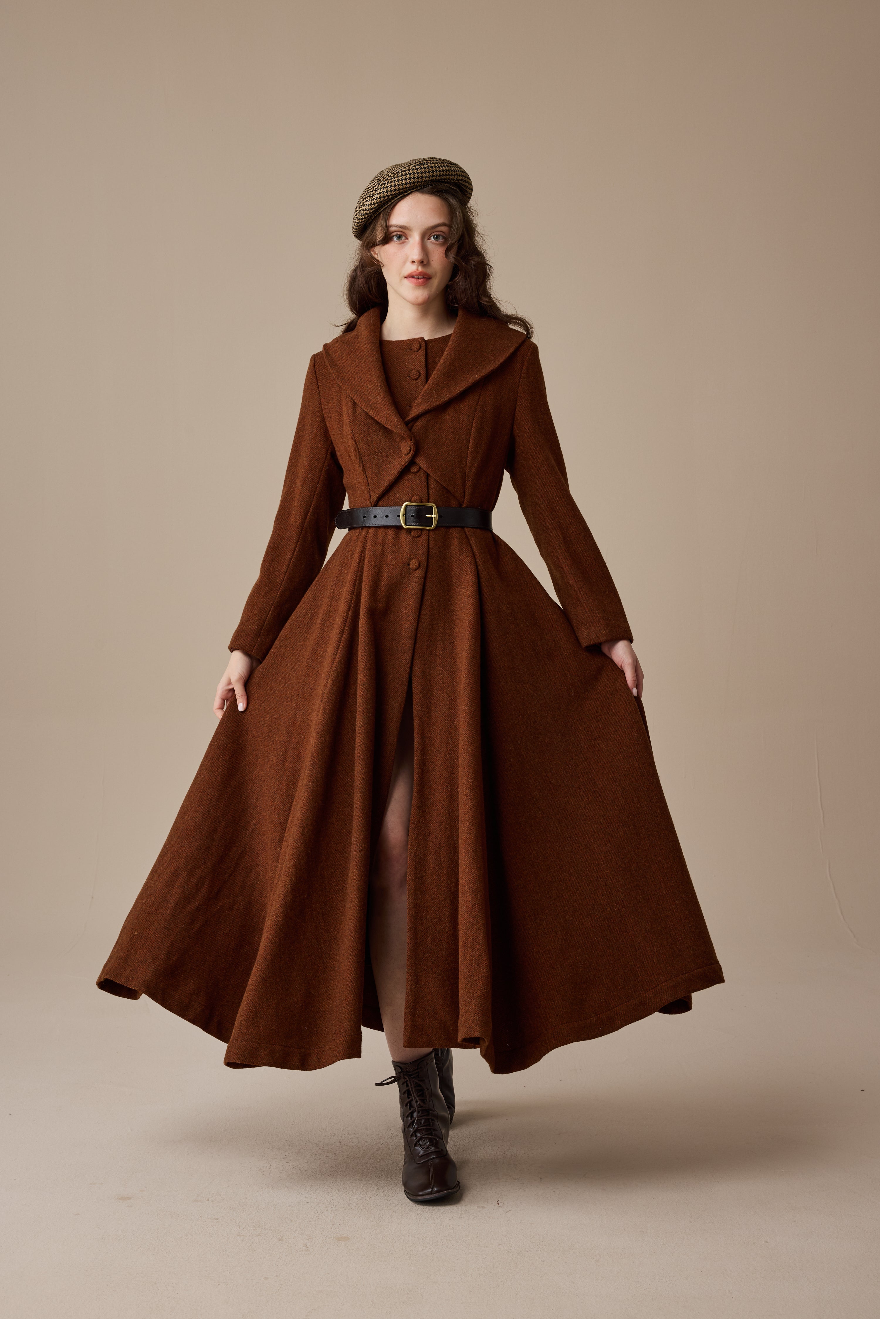 Gemma 17 | 100% wool victorian coat – Linennaive