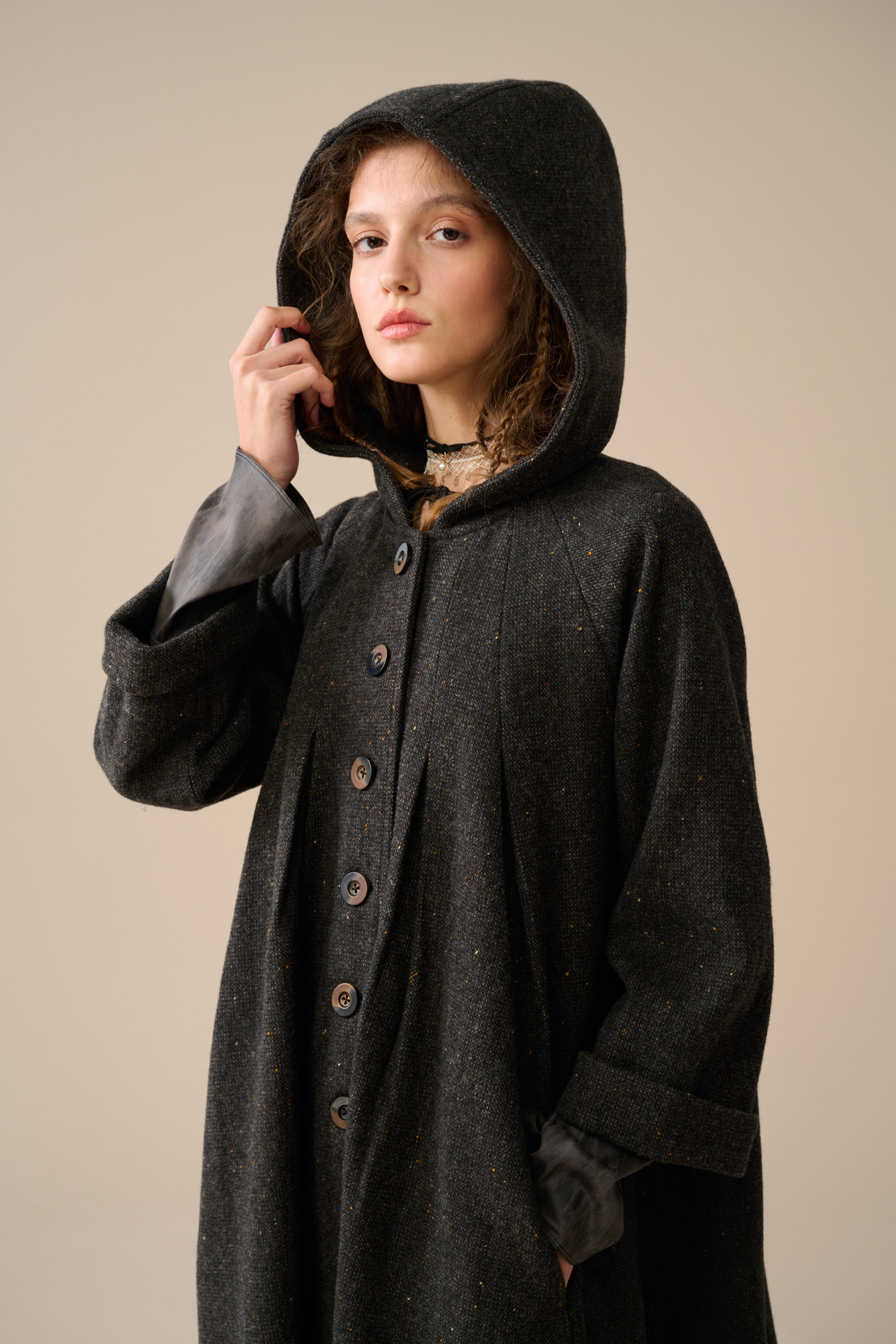 Academy 06 | hooded wool coat jacket – Linennaive