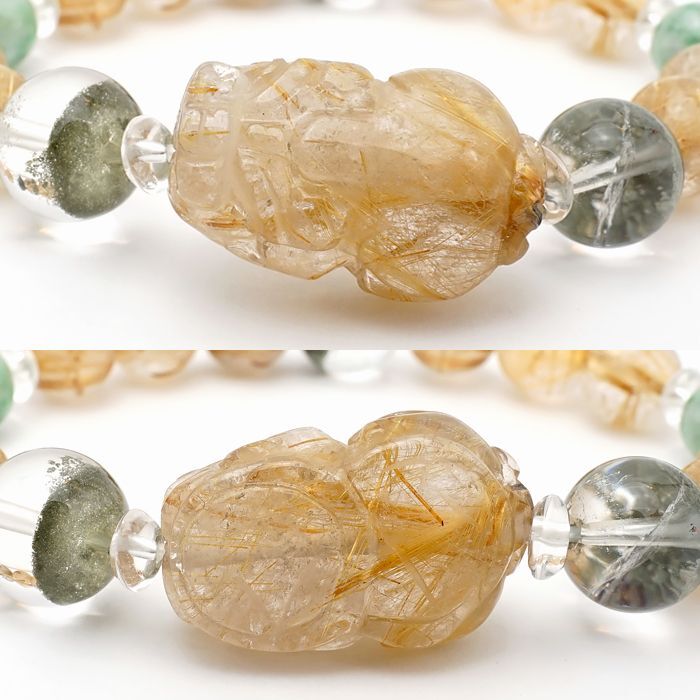 ゴールドルチル 仕事運 金紅石入り水晶 集中力 向上心 ヒーリング 浄化