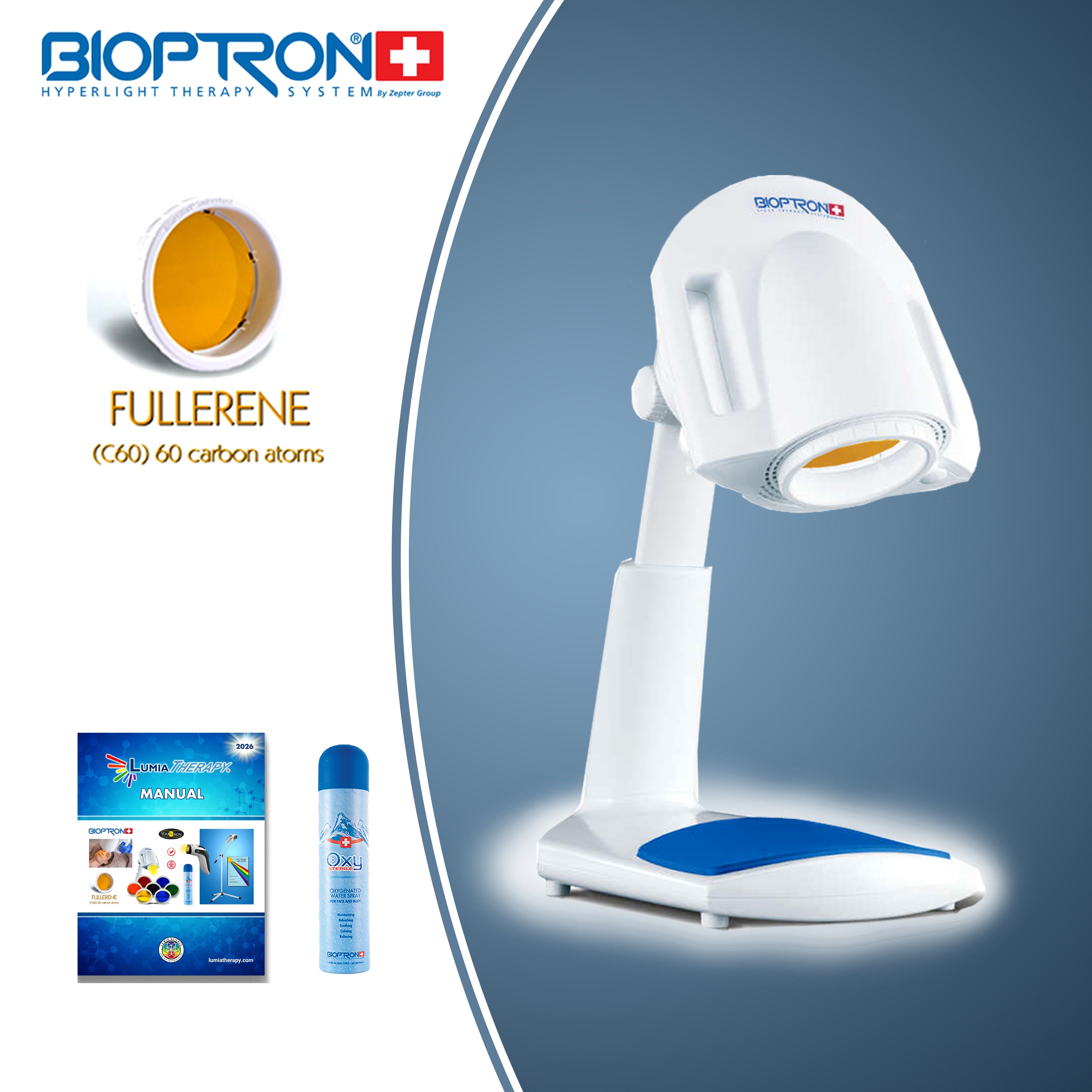 PRO 1® - Bioptron by Zepter featuring Fullerene filter w/Table