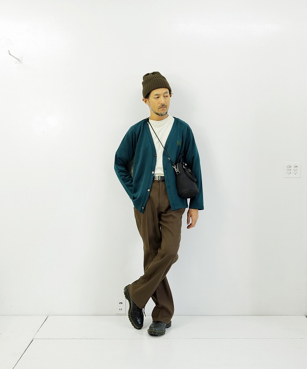 Needles/ニードルズ V Neck Cardigan - C/Pe Bright Jersey（全3色