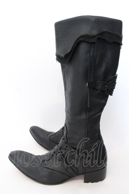 Hiromu Takahara / ディアスキンブーツ ブラック O-25-02-28-117-Hi